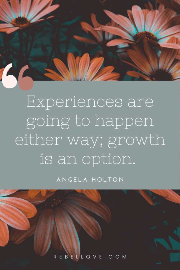 a Pinterest pin quote from the Rebel Love Podcast Episode 21, The Conscious Love & Dating Method with Angela Holton, that says 